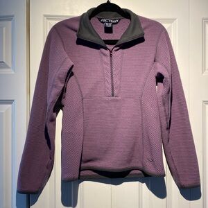 Purple Thick Waffle Arc’teryx Half Zip Pullover